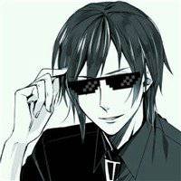 墨镜头像男卡通