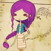 天蝎座头像女生带字