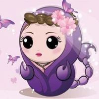 天蝎座头像女生带字