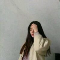 女生侧面长发头像