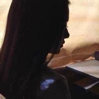 女生侧面长发头像
