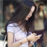 女生侧面长发头像