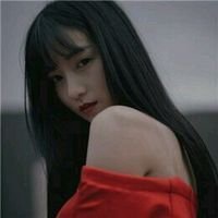 女生头像漏半边肩