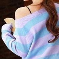 女生头像漏半边肩