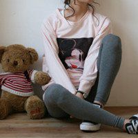 女生蹲着头像