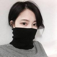 女生高领毛衣头像
