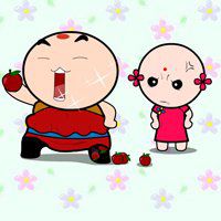 小和尚打坐头像