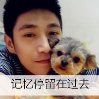 帅哥抱狗头像图片