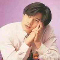 张国荣中分头像