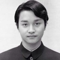 张国荣中分头像