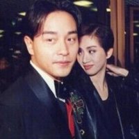 张国荣中分头像