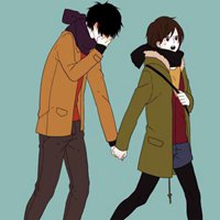 手绘头像情侣头像一对