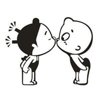 手绘头像情侣头像一对