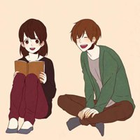 手绘头像情侣头像一对