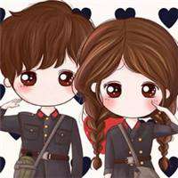 手绘头像情侣头像一对