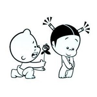 手绘头像情侣头像一对