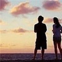 日落情侣头像
