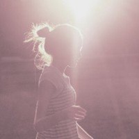 模糊女生头像个性