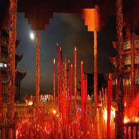 烧香拜佛祈福微信头像