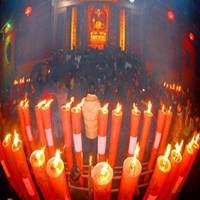 烧香拜佛祈福微信头像