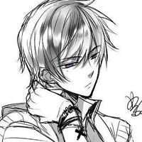 男侧脸头像动漫