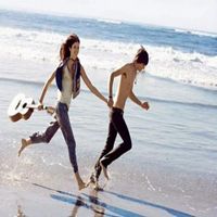 男女手牵手唯美情侣头像