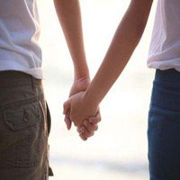 男女手牵手唯美情侣头像