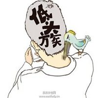 男生低头玩手机头像