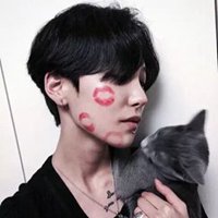 男生抱猫头像
