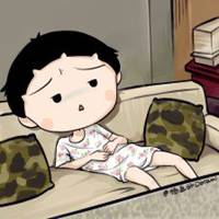 男生葛优躺头像