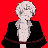 男生蒙眼头像动漫图片