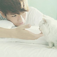 男生趴着的头像