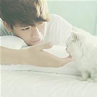 男生趴着的头像