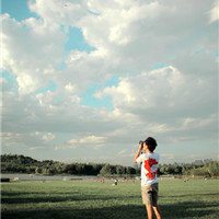 男生远景全身照微信头像