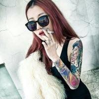 社会人头像女生带纹身