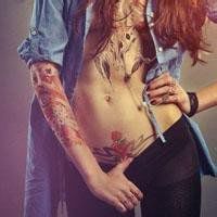 社会人头像女生带纹身