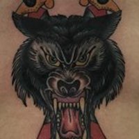 社会哥头像纹身