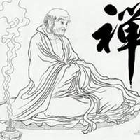 罗汉头像素描图片