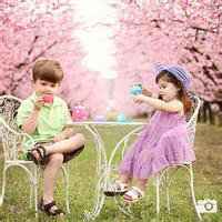 萌娃情侣头像一对可爱