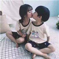 萌娃情侣头像一对可爱