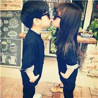 萌娃情侣头像一对可爱