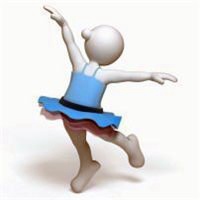 跳舞头像卡通图片