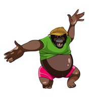 跳舞头像卡通图片