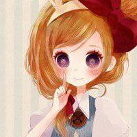 阳光头像女卡通图片