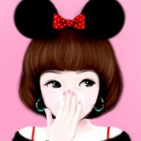 阳光头像女卡通图片