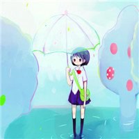 阳光头像女卡通图片