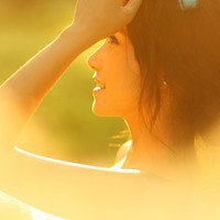 阳光头像女唯美小清新