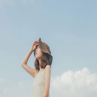 阳光美女图片唯美头像