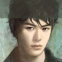 青年男生素描头像