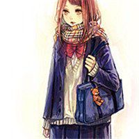 动漫背书包头像